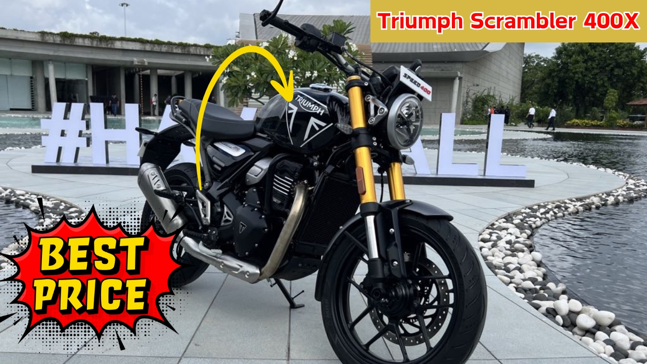 Honda की हेकड़ी निकालने आ गई Triumph Scrambler 400X बाइक, 27kmpl की माइलेज